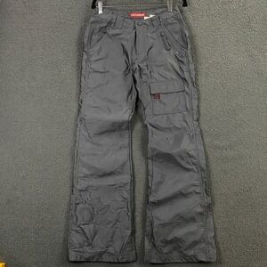 VTG Y2K Union Bay Pants size 7 Flare Bootcut Cargo Nylon‎ Raver Skater 30x31